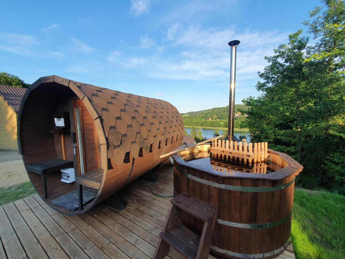 Ostrzycki Las Domki Nad Jeziorem -Balia-Sauna-Prywatny Pomost Pierszczewo Esterno foto